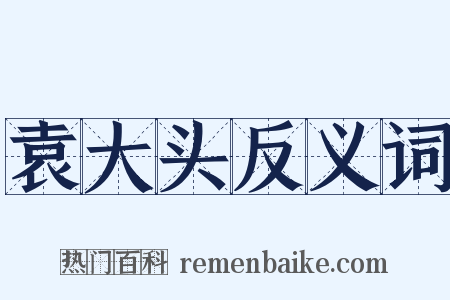 袁大头反义词是什么意思的图片